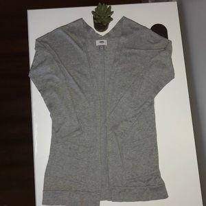 A grey cardigan from old navy!